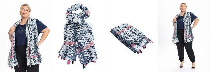 Leno Encharpe Leve Marmorizado