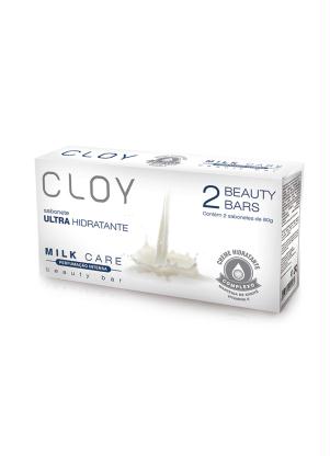 Kit 2 Sabonetes Cloy Milk Care