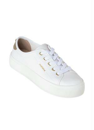 Tnis Moleca (Branco) em Sinttico com Dourado