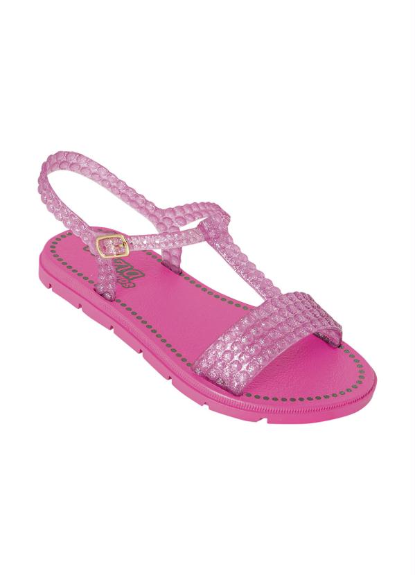 Sandlia Infantil (Pink) em Sinttico com Glitter