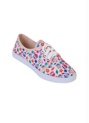 Tnis Infantil (Rosa) com Estampa Corujas