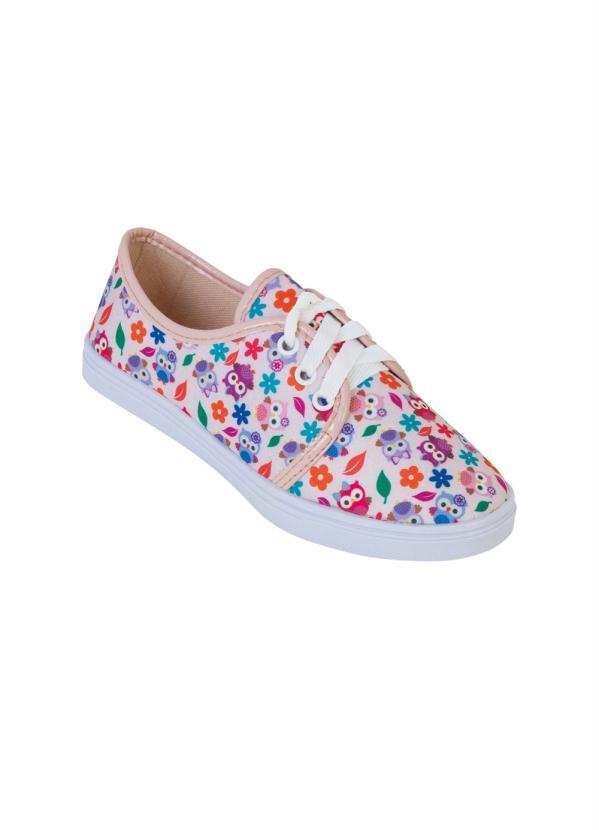 Tnis Infantil (Rosa) com Estampa Corujas