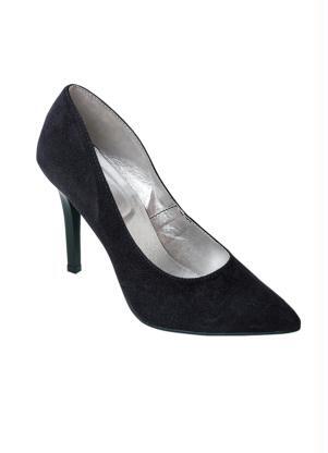 scarpin preto de camurça