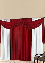 Cortina com Band Vermelha 300x170 cm