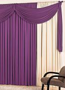 Cortina com Band Roxa 300x170 cm