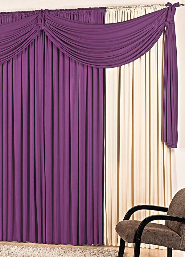 Cortina com Band (Roxa) 300x170 cm