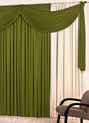 Cortina com Band Verde 300x170 cm
