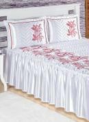 Jogo de Colcha Branco Casal 3 Peas