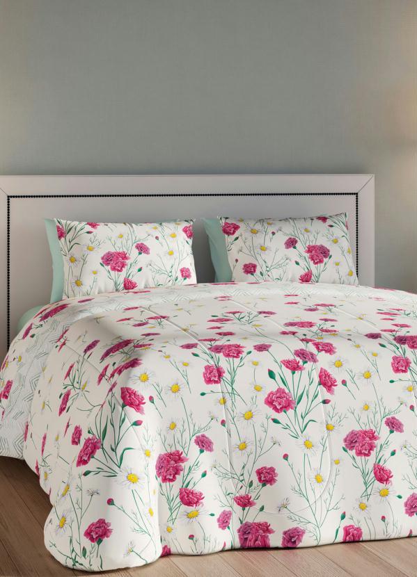 Edredom 150 Fios (Floral (King)) 1 Pea