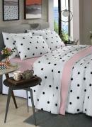 Jogo de Cama Corao Rosa Casal 4 Peas
