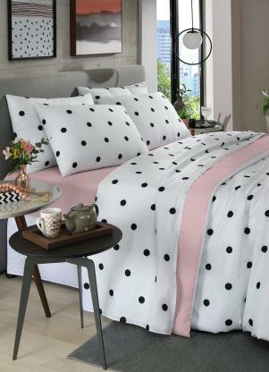 Jogo de Cama (Corao Rosa (Casal)) 4 Peas