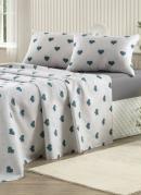 Jogo de Cama 150 Fios Corao Solteiro 3 Peas