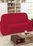 Capa de Sof 2 e 3 Lugares Vermelho 2 Peas
