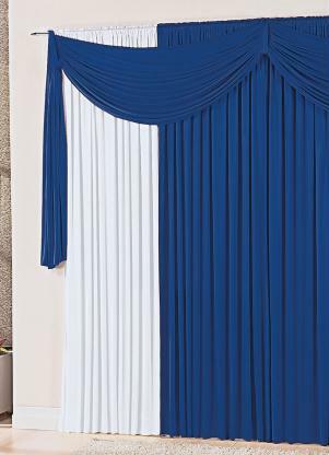 Cortina com Band (Azul) 300x170 cm