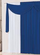 Cortina com Band Azul 400x230 cm