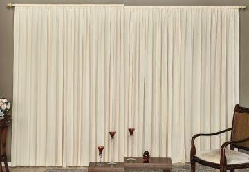 Cortina com Band Bege 400x230 cm