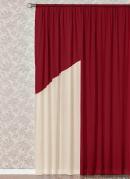 Cortina com Band Bord com Bege 300x170 cm
