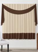 Cortina com Band Marrom 200x170 cm