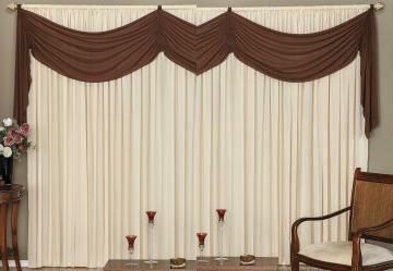 Cortina com Band Tabaco 300x170 cm