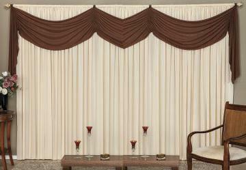 Cortina com Band Tabaco 400x230 cm