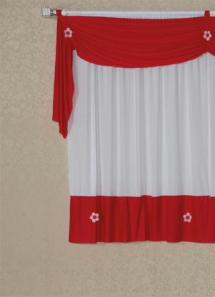 Cortina com Band (Vermelha) 400x230 cm