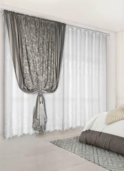 Xale Jacquard Cinza 280x230 cm