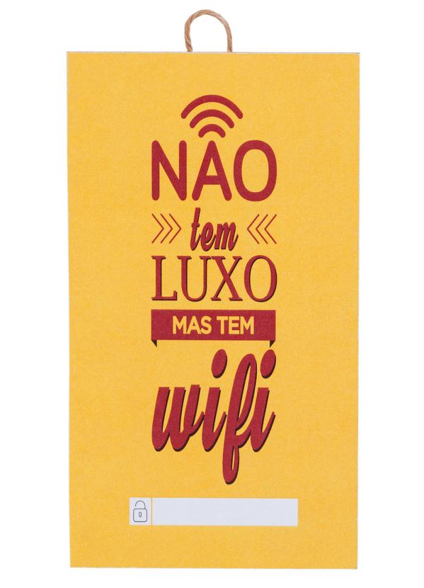 Placa Decorativa Wi-Fi