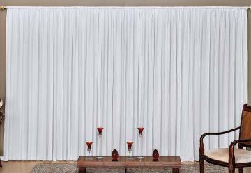 Cortina com Band Branca 400x230 cm
