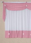 Cortina com Band Rosa 300x170 cm