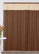 Cortina com Band Tabaco 300x170 cm