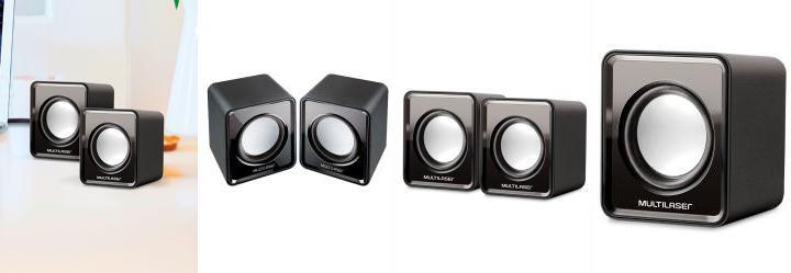 Caixas de Som Preto 2 Peas