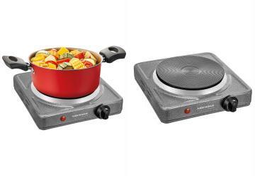 Fogo Eltrico 1 Boca Cinza 220 V