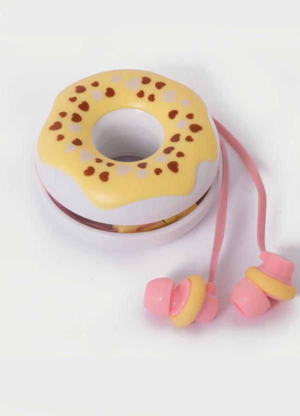 Fone de Ouvido Donuts(Amarelo)