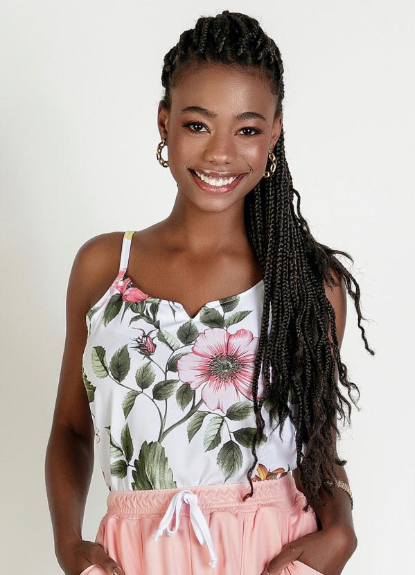 Blusa (Floral Branca) de Alas