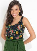Blusa Floral Soltinha com Alas