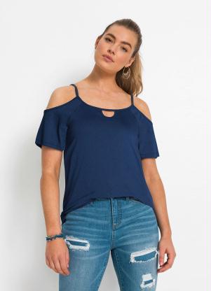 Blusa Ombro Vazado (Azul Marinho)