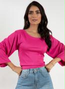 Blusa Soltinha com Amarração Costas Pink 