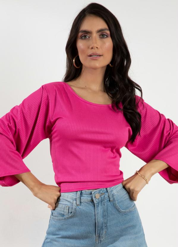 Blusa Soltinha com Amarração Costas (Pink)