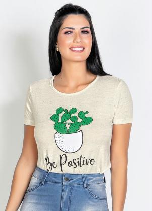 Blusa (Off White) com Estampa Moda Evanglica