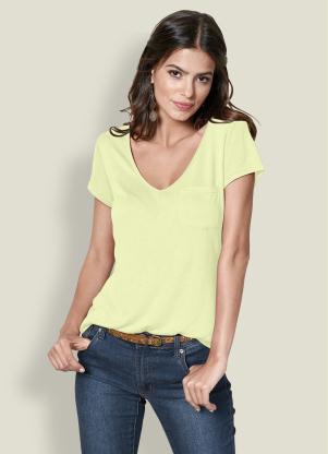 T-Shirt Básica (Amarelo Candy)