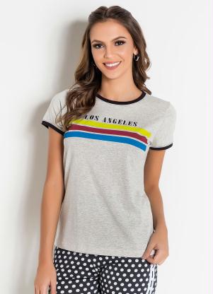 T-Shirt Estampa Colorida (Mescla)
