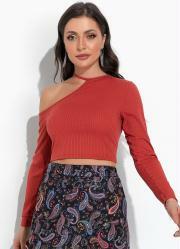 Blusa Ferrugem em Canelado