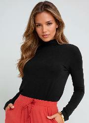 Blusa Gola Alta Preta