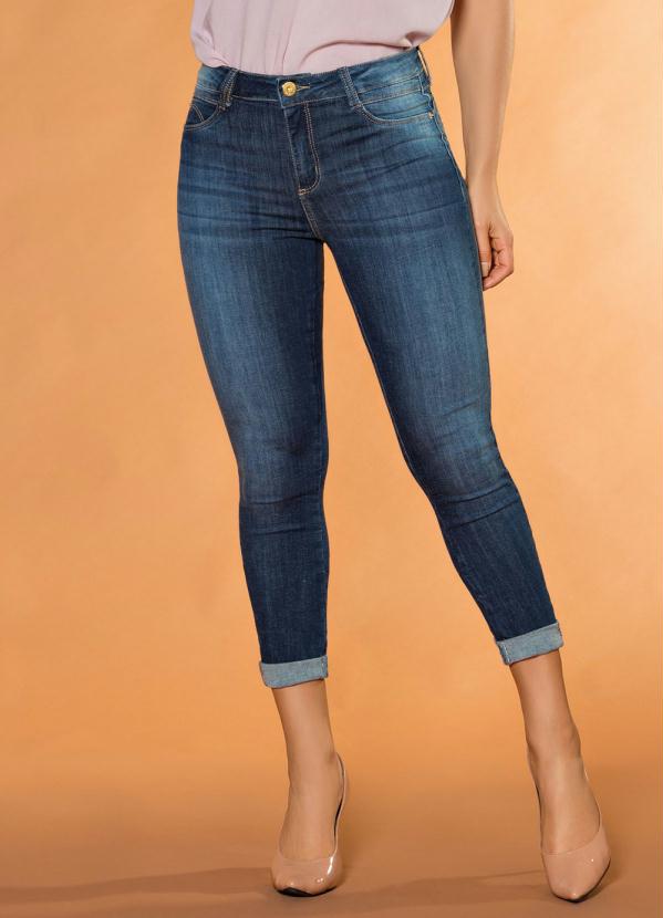 Cala Cropped Sawary (Jeans) com Barra Dobrada