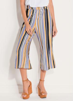 calca pantacourt colorida