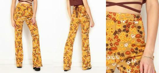 Cala Floral com Cintura Alta