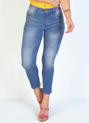 Calça (Jeans) Cropped Justa Sawary