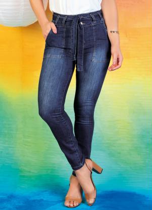 Cala (Jeans) Hot Pants com Faixa Sawary
