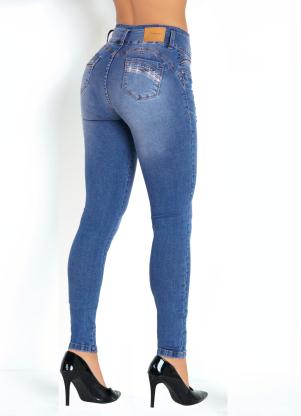 calça jeans sawary com enchimento