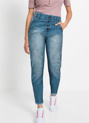 Calça Mom Jeans (Marmorizado)
